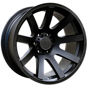 Envy Wheels – CRAZE – Black – 20″x10″ -24mm – All weather Wheels – 333SB-U206139106124